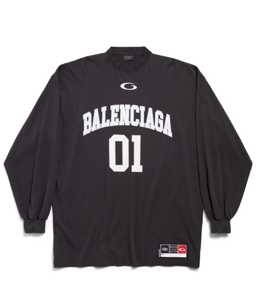 T-31576<br><b>BALENCIAGA</b><br>바스켓볼 시리즈 - 롱 슬리브 코튼 티셔츠</b><br>[매장가-140만원대]