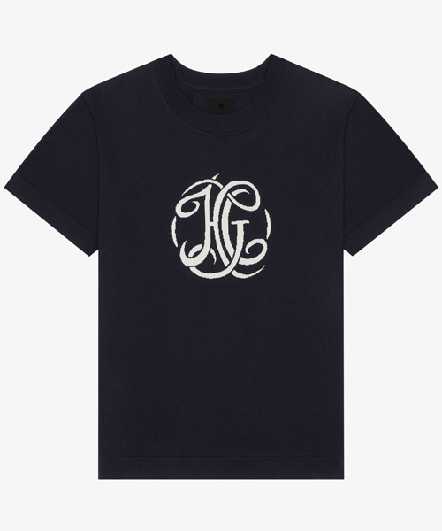 T-31588<br><b>GIVENCHY</b><br>HG 자카드 장식 니트 티셔츠</b><br>[매장가-130만원대]