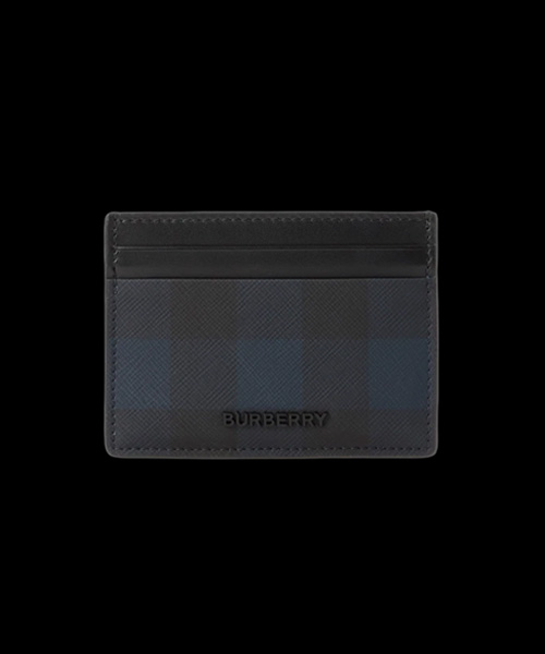A-43916<br><b>BURBERRY</b><br>체크 앤 레더 카드 케이스</b><br>[매장가-30만원대]