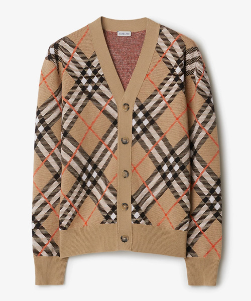 JK-24862<br><b>BURBERRY</b><br>체크 울 모헤어 블렌드 가디건</b><br>[매장가-170만원대]