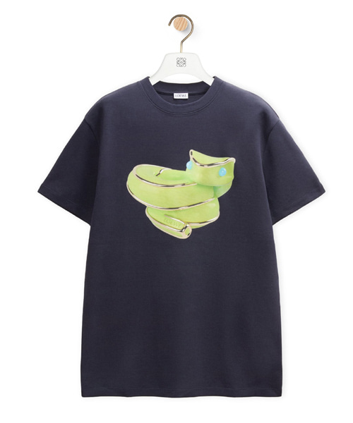 T-31616<br><b>LOEWE</b><br>스네이크 프린트 테크니컬 코튼 티셔츠</b><br>[매장가-80만원대]