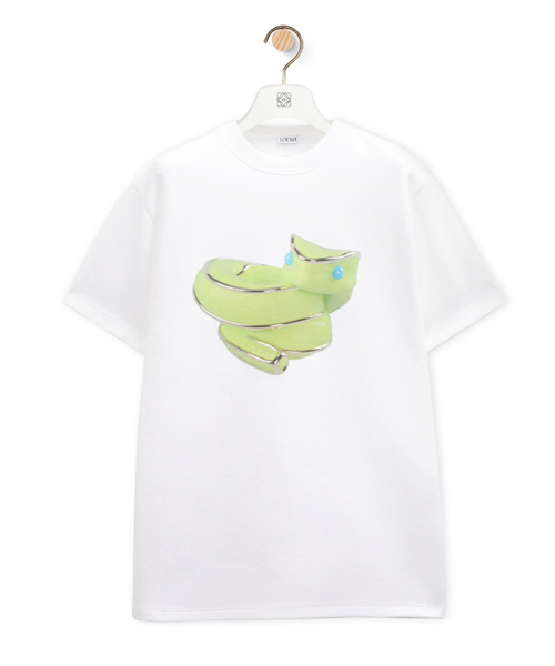 T-31617<br><b>LOEWE</b><br>스네이크 프린트 테크니컬 코튼 티셔츠</b><br>[매장가-80만원대]