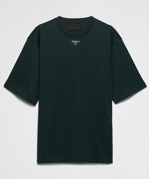 T-31629<br><b>PRADA</b><br>삼각로고 패치 코튼 티셔츠</b><br>[매장가-160만원대]