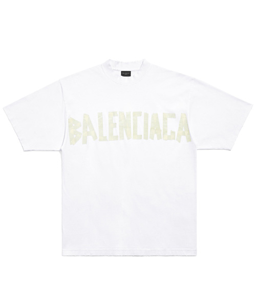 T-31618<br><b>BALENCIAGA</b><br>테이프 타입 코튼 티셔츠</b><br>[매장가-120만원대]