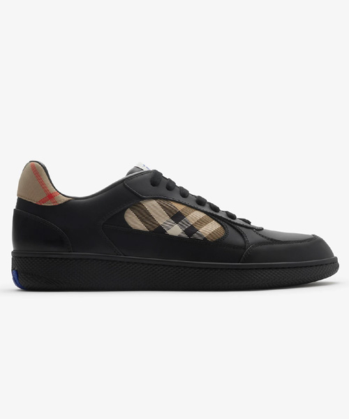 A-43950<br><b>BURBERRY</b><br>레더 체크 테라스 스니커즈</b><br>[매장가-90만원대]