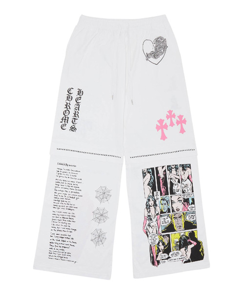 P-16380<br><b>CHROME HEARTS</b><br>DEADLY DOLL 만화 와이드 팬츠</b><br>[매장가-220만원대]