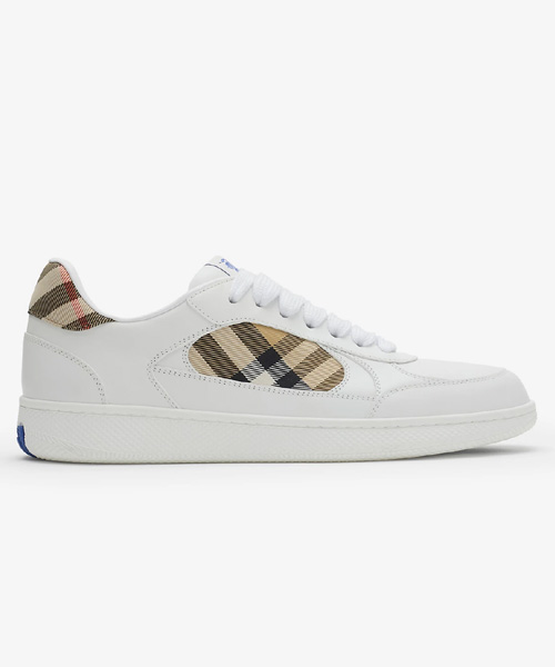 A-43949<br><b>BURBERRY</b><br>레더 체크 테라스 스니커즈</b><br>[매장가-90만원대]
