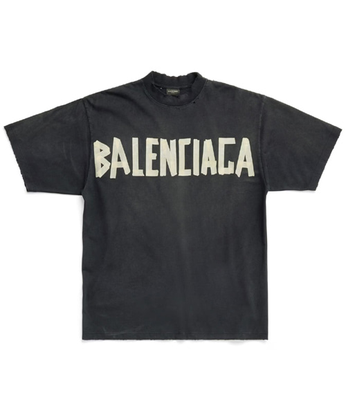 T-31620<br><b>BALENCIAGA</b><br>테이프 타입 코튼 티셔츠</b><br>[매장가-120만원대]