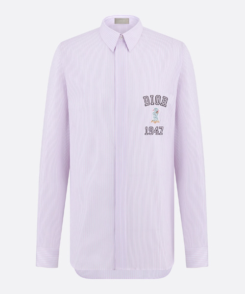 S-5701<br><b>DIOR</b><br>스트라이프 코튼 포플린 바비 패치 셔츠</b><br>[매장가-150만원대]
