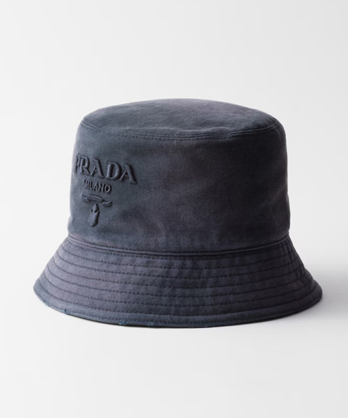 A-44037<br><b>PRADA</b><br>캔버스 버킷 햇</b><br>[매장가-100만원대]