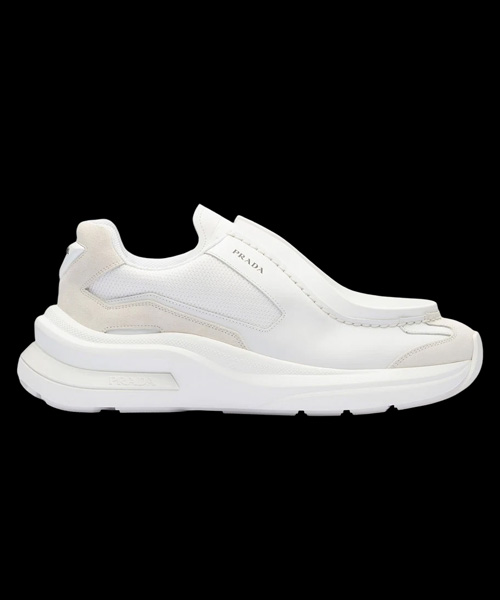 A-44049<br><b>PRADA</b><br>바이크 패브릭 스웨이드 엘리먼츠 브러쉬드 레더 스니커즈</b><br>[매장가-180만원대]