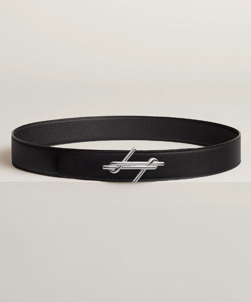 A-44101<br><b>HERMES</b><br>H NOUE 버클 & 리버시블 가죽 스트랩 벨트</b><br>[매장가-190만원대]