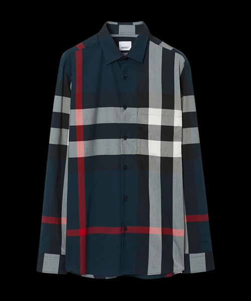 S-5720<br><b>BURBERRY</b><br>체크 코튼 롱 슬리브 셔츠</b><br>[매장가-90만원대]