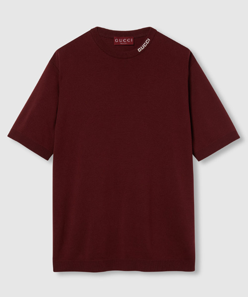 T-31648<br><b>GUCCI</b><br>인타르시아 실크 코튼 티셔츠</b><br>[매장가-180만원대]