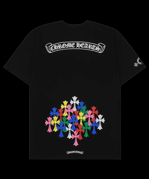 T-31654<br><b>CHROME HEARTS</b><br>멀티 컬러 크로스 티셔츠</b><br>[매장가-60만원대]
