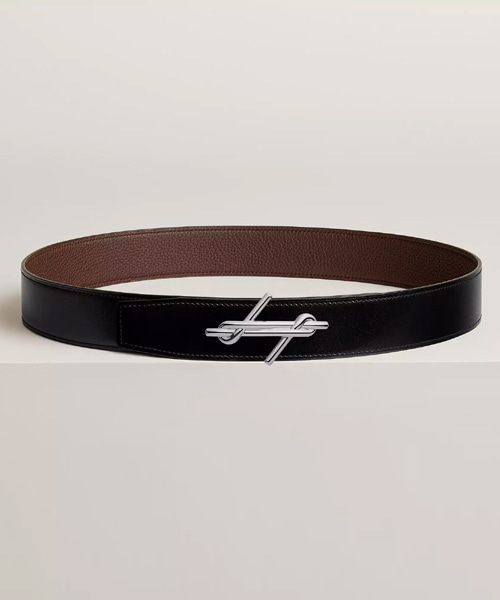 A-44102<br><b>HERMES</b><br>H NOUE 버클 & 리버시블 가죽 스트랩 벨트</b><br>[매장가-190만원대]