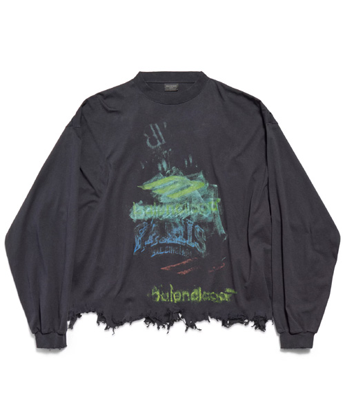 T-31678<br><b>BALENCIAGA</b><br>DIY 임프린트 롱 슬리브 티셔츠</b><br>[매장가-120만원대]