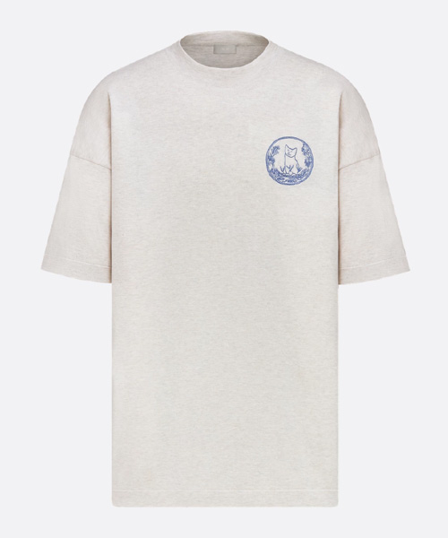 T-31702<br><b>DIOR</b><br>베이지 코튼 실크 저지 니트 티셔츠</b><br>[매장가-170만원대]