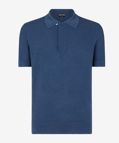 T-31722<br><b>TOM FORD</b><br>실크 숏 슬리브 폴로 셔츠</b><br>[매장가-100만원대]