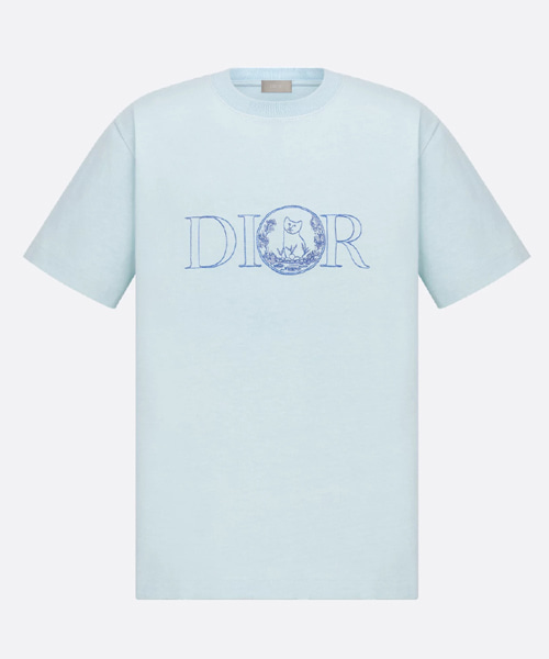 T-31709<br><b>DIOR</b><br>블루 코튼 저지 티셔츠</b><br>[매장가-120만원대]