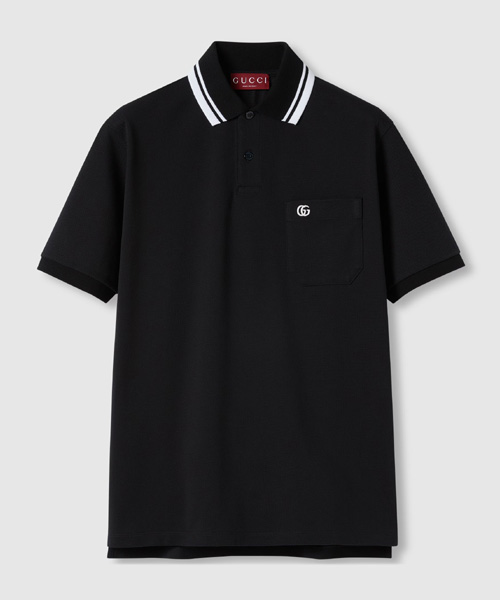T-31737<br><b>GUCCI</b><br>GG 자수 포켓 코튼 폴로 셔츠</b><br>[매장가-100만원대]