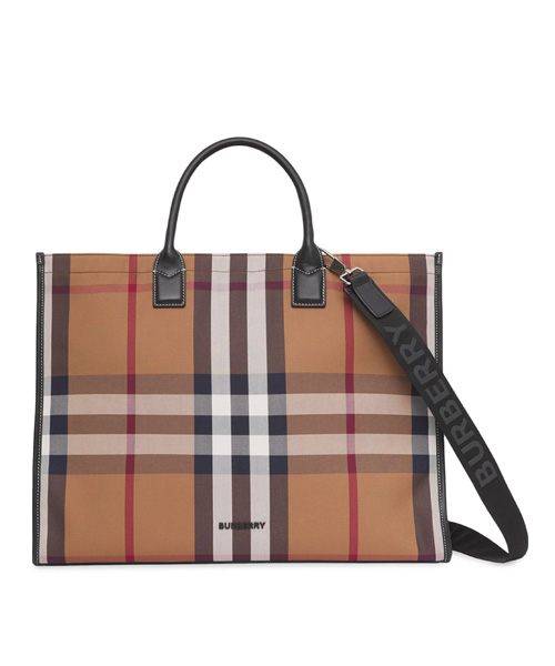 A-44205<br><b>BURBERRY</b><br>체크 프린트 토트백</b><br>[매장가-120만원대]