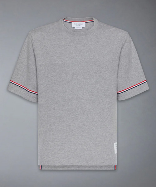 T-31731<br><b>THOM BROWNE</b><br>코튼 럭비 숏 슬리브 티셔츠</b><br>[매장가-90만원대]