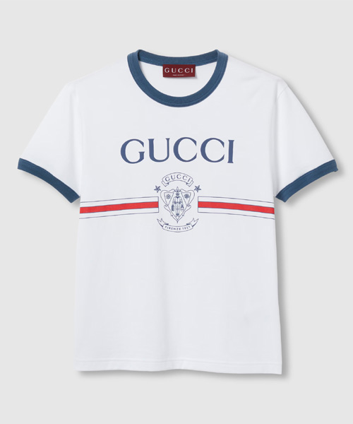 T-31739<br><b>GUCCI</b><br>로고 프린트 코튼 저지 티셔츠</b><br>[매장가-70만원대]