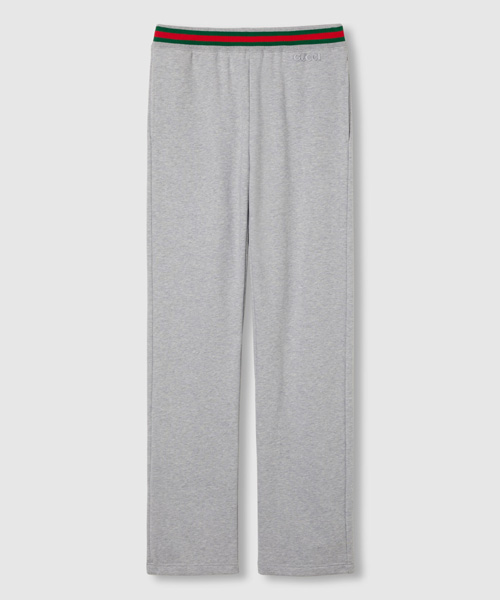 P-16418<br><b>GUCCI</b><br>웹 코튼 저지 조깅 팬츠</b><br>[매장가-170만원대]