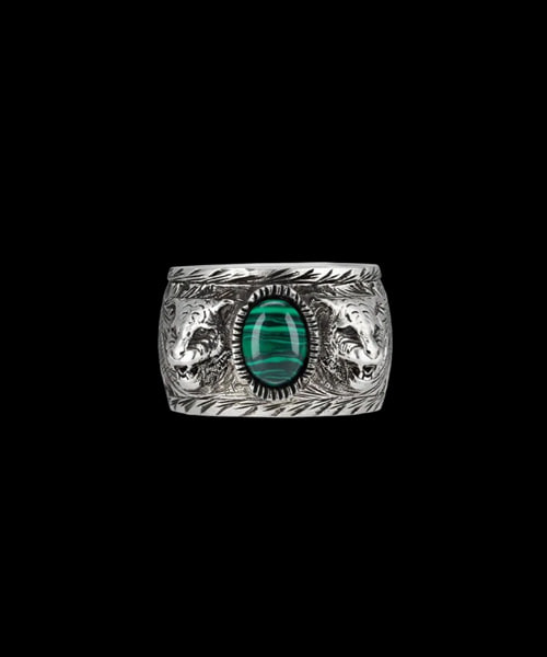 A-44223<br><b>GUCCI</b><br>가든 펠린 헤드 링 15mm</b><br>[매장가-50만원대]