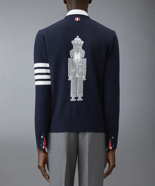 JK-24900<br><b>THOM BROWNE</b><br>너트크래커 메리노울 4-바 가디건</b><br>[매장가-260만원대]
