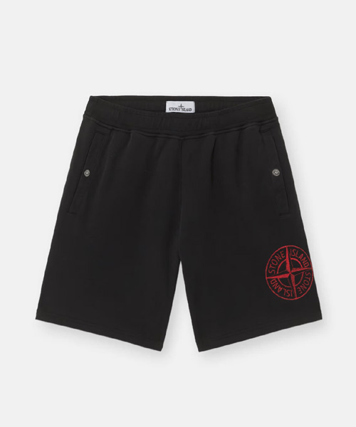 P-16428<br><b>STONE ISLAND</b><br>COMPASS 자수 루즈 핏 버뮤다 쇼츠</b><br>[매장가-50만원대]