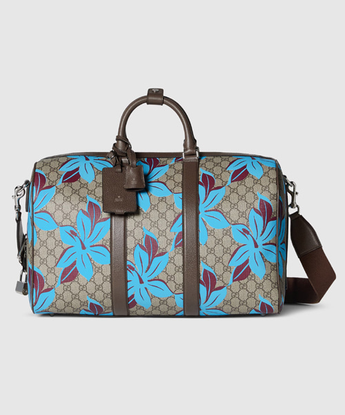 A-44303<br><b>GUCCI</b><br>GG 플라워 프린트 더플백</b><br>[매장가-400만원대]