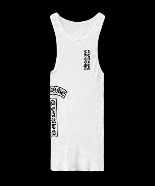 T-31774<br><b>CHROME HEARTS</b><br>티바 스크립트 로고 탱크탑</b><br>[매장가-70만원대]