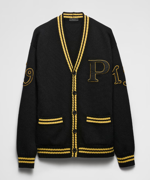 JK-24902<br><b>PRADA</b><br>패치 울 & 캐시미어 가디건</b><br>[매장가-550만원대]