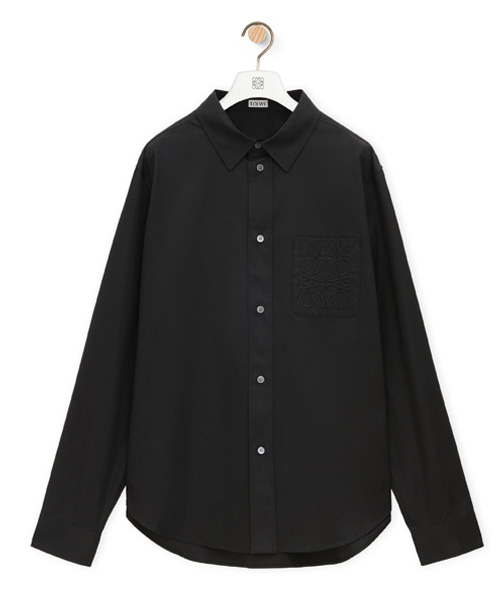 S-5753<br><b>LOEWE</b><br>로고 자수 코튼 셔츠</b><br>[매장가-130만원대]
