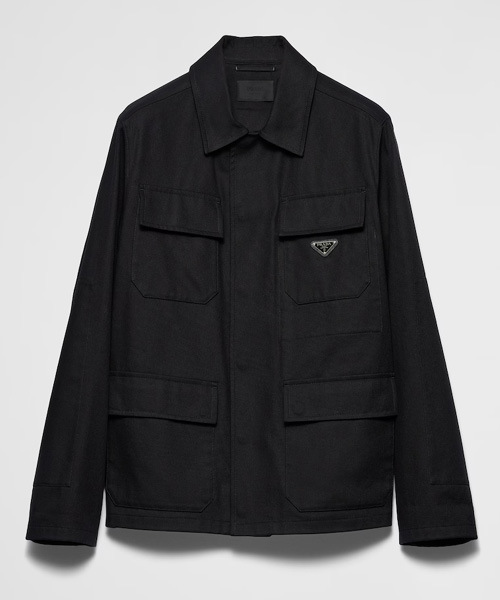 JK-24906<br><b>PRADA</b><br>삼각로고 패치 코튼 재킷</b><br>[매장가-420만원대]