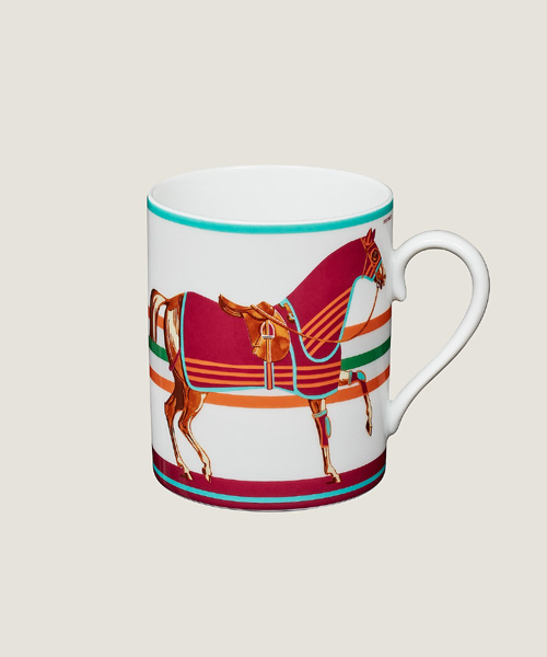 A-44425<br><b>HERMES</b><br>슈발 어 웍 커버추어 머그컵</b><br>[매장가-20만원대]