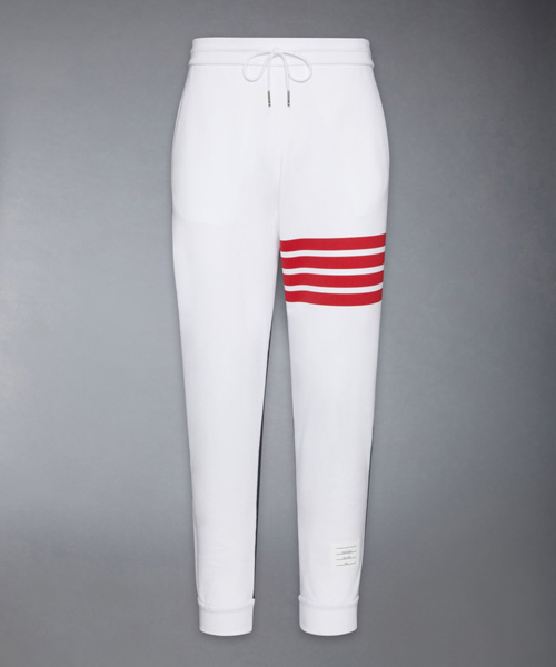 P-16456<br><b>THOM BROWNE</b><br>4-바 코튼 컬러 블록 스웨트팬츠</b><br>[매장가-140만원대]