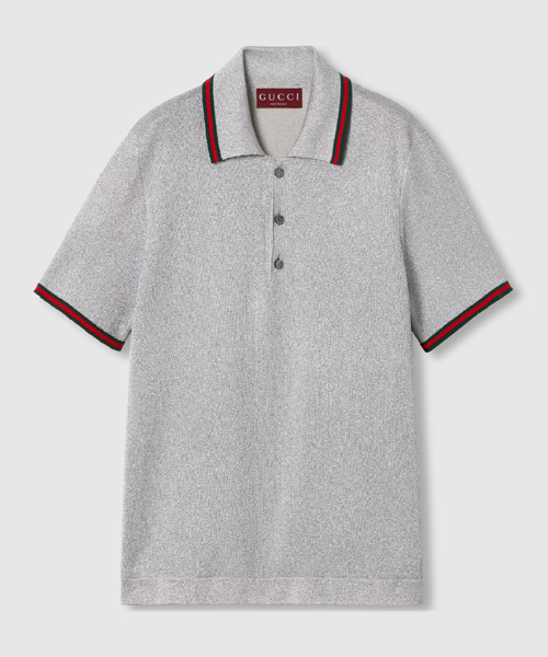 T-31866<br><b>GUCCI</b><br>LAME 니트 폴로 셔츠</b><br>[매장가-260만원대]