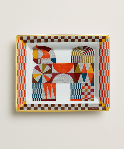 A-44495<br><b>HERMES</b><br>CHEVAL NATTE 체인지 트레이</b><br>[매장가-120만원대]