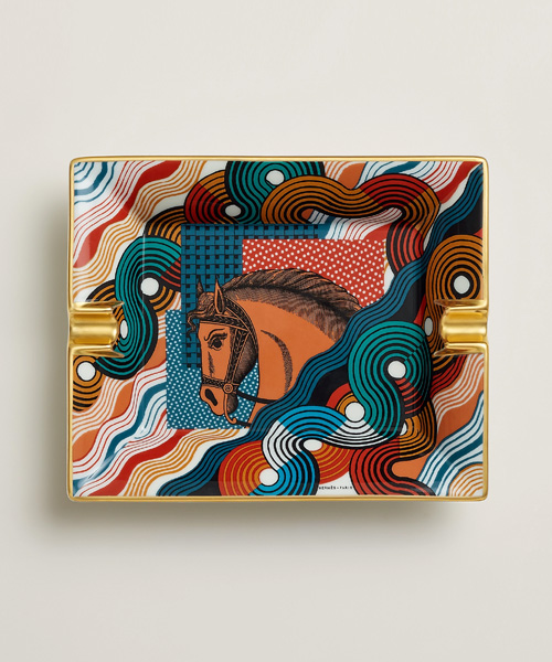 A-44500<br><b>HERMES</b><br>CHEVAL VAGUE 재떨이</b><br>[매장가-120만원대]