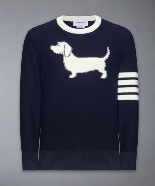 T-31898<br><b>THOM BROWNE</b><br>코튼 4-바 헥터 풀오버</b><br>[매장가-180만원대]