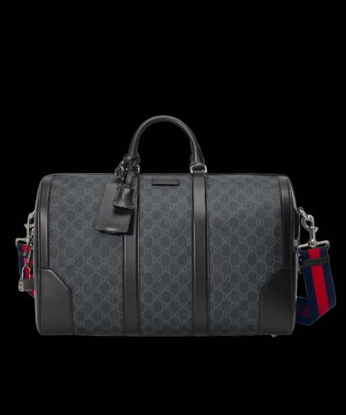 A-44600<br><b>GUCCI</b><br>GG 블랙 캐리온 더플백</b><br>[매장가-290만원대]