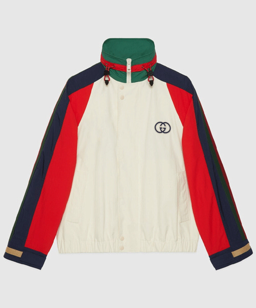 JK-24952<br><b>GUCCI</b><br>패치 코튼 나일론 자켓 멀티컬러</b><br>[매장가-390만원대]