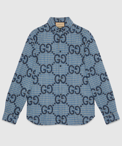 S-5774<br><b>GUCCI</b><br>점보 GG 체크 울 셔츠</b><br>[매장가-170만원대]