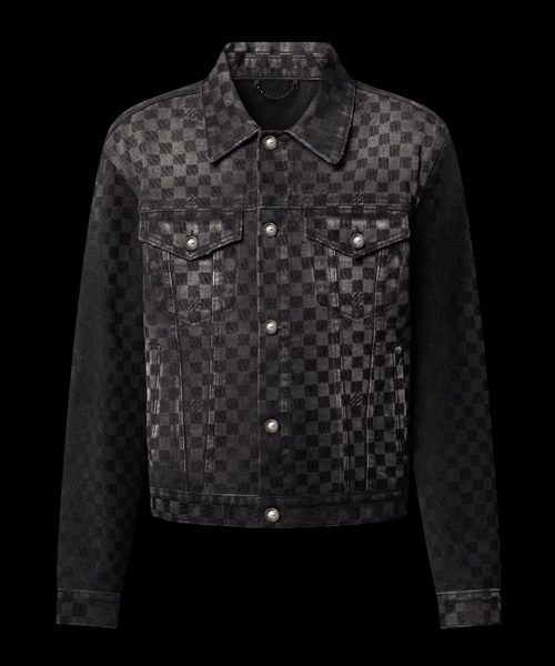 JK-24959<br><b>LOUIS VUITTON</b><br>플록드 다미에 데님 트러커 재킷</b><br>[매장가-450만원대]