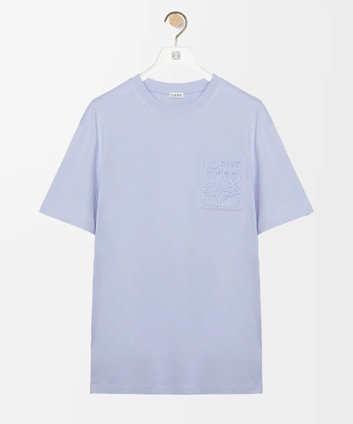 T-31907<br><b>LOEWE</b><br>로고 자수 포켓 코튼 티셔츠</b><br>[매장가-80만원대]