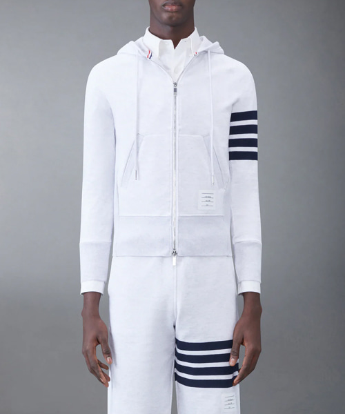 JK-24969<br><b>THOM BROWNE</b><br>클래식 루프백 4-바 지퍼 후드 집업</b><br>[매장가-140만원대]