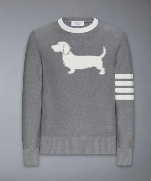T-31899<br><b>THOM BROWNE</b><br>코튼 4-바 헥터 풀오버</b><br>[매장가-180만원대]